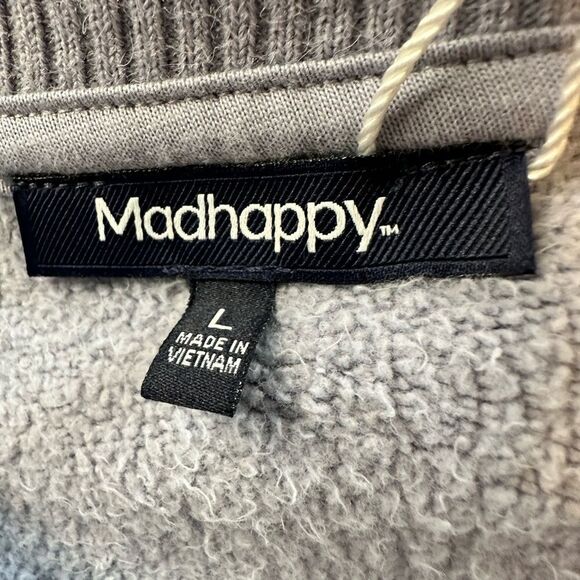NWT Madhappy Women’s Lavender Local Optimist Fleece Crewneck Sweatshirt - Size L - Picture 4 of 10
